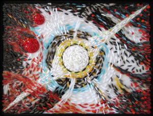 layered glass mosaic by Yulia Hanansen